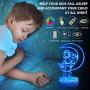 Cool 3D Angel Lamp, 4 PCS 3D Led Illusion Little Angel Night Light, Remote 16 Color Change Little Angel Lights, Bed Living Room Decor, Kids Girls Boys Xmas Girl Gift, DDD LAMP
