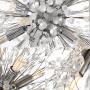 Sputnik Chandeliers 8-Lights,Firework Chandelier Modern Crystal Pendant Lighting for Dining Rooms G9 Ceiling Light Fixtures Creativehanging Light