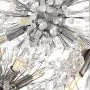Sputnik Chandeliers 8-Lights,Firework Chandelier Modern Crystal Pendant Lighting for Dining Rooms G9 Ceiling Light Fixtures Creativehanging Light