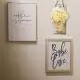 Mason Jar Sconces Wall Decor with Remote Control LED Fairy Lights, Farmhouse Rustic Wall Decor with Bronze Retro Hooks, Silk Hydrangea Design for Home Decorations Set of Two