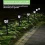 Nekepy Solar Lights Outdoor, Solar Powered Pathway Waterproof Landscape Light for Patio Walkway Driveway Garden Yard, 8 Pack