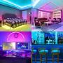 Elfeland LED Strip Lights 39.3FT/12M 5050 RGB Light Strips Color Changing Rope Lights Flexible Tape Light Kit with 44 Keys Remote Controller & 12V 5A Power Supply