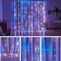 YZIXNUY String Lights, 360 LED Curtain Light, 11.8Ftx9.8Ft, 8 Mode with Remote, Fairy Lights for Christmas Decorations, Bedroom, Wedding, Party, Home, Garden (Rainbow)