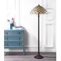 JONATHAN Y JYL8009A Lee Style 62'' LED Floor Lamp, Tiffany, Traditional for Bedroom, Living Room, Bronze