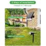 TRODEEM 12 LEDs Solar Landscape Spotlights Outdoor, IP67 Waterproof Solar Powered Wall Lights 2 in 1 Wireless Solar Landscape Lights Outdoor Yard Garden Driveway Porch Walkway Pool 2 Pack Cold White
