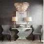 Lucas Modern Table Lamps Set of 2 with USB Charging Port Chrome and Glass Drum Shade for Living Room Family Bedroom Bedside - Regency Hill