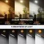 Led Floor Lamp for Office, Adjustable Standing Lamp 5 Brightness Levels & 3 Colors, Bright Reading Standing Light for Living Room with 57 Led Beads.