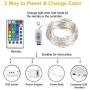 Koxly Christmas Fairy String Lights USB Powered, 16 Colors Changing String Lights 33ft 100 LED Waterproof Twinkle Lights with 4 Lighting Modes Remote Control for Bedroom Wedding Christmas Decorations