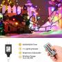 Brizled Dual Color Christmas Lights, 65.67ft 200 LED 11-Function Cool White & MultiColor Tree Lights, Dimmable 24V Safe Adapter Color Changing Outdoor Light String with Remote for Christmas Tree Party