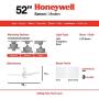 Honeywell 50605 Eamon Modern Ceiling Fan with Remote Control, 52'', White