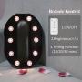 26 LED Letters Light Alphabet Marquee Signs, Ampersand Remote Timer Light Up Signs with Letters Desk Table Lamp for Bedroom, Bar, Wall Decor- Black Letter O