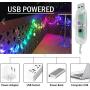 Solhice 66ft Color Changing LED Fairy Lights USB Powered, Bedroom 200 LEDs RGB String Lights with Remote Control, Chasing Lights Waterproof for Party Valentines Day Wedding Decoration