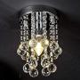 Sefinn Four Modern Crystal Chandelier Mini Flush Mount Crystal Chandelier Light for Kitchen Bathroom Dining Room Foyer Entryway Height 9 inch Flush Mount Diameter 6 inch