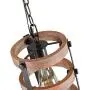 Giluta Circular Wood Pendant Light Farmhouse Kitchen Chandelier One-Light Rustic Industrial Edison Ceiling Light Hanging Light Fixtures for Dining Room Bedroom Bathroom (P0022)