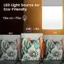 LED Wall Sconce 3 Color Temperature JACKYLED 12W Set of 2 Acrylic Material LED Wall Lamp Hardwired Wall Mounted for Hallway Bedroom Porch Bathroom Living Room Basement Stairway Hotel-No Remote Control
