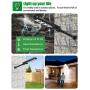 ENGREPO Solar Street Lights Outdoor 1500 Lumens 224 LEDs Security Flood Light Auto On/Off Dusk to Dawn and Motion Sensor for Yard, Garden, Street, Basketball Court.