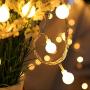 ZOUTOG Battery Operated String Lights, 33ft/10m 100 LED Bulb Warm White Globe String Lights with Remote Controller, Decorative Timer Fairy Light for Christmas/Wedding/Party Indoor and Outdoor