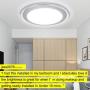 DLLT 22W LED Flush Mount Ceiling Light Fixture, Round Bright Disk Light Panel Wall Ceiling Down Lights,6000K Cool White, Perfect for Kitchen, Dining Room, Balcony , Study, Bedroom