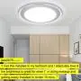 DLLT 22W LED Flush Mount Ceiling Light Fixture, Round Bright Disk Light Panel Wall Ceiling Down Lights,6000K Cool White, Perfect for Kitchen, Dining Room, Balcony , Study, Bedroom
