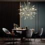 Modern Firework Chandeliers 6-Light Bulbs Sputnik Ceiling Light Fixture,Lucalda Adjustable Rods Globe Fireworks Pendant Lighting Fixture for Living Room, Bedroom,Kitchen,Hallway,Dining Room,Porch