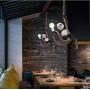 RTRY Modern Romantic Living Room lamp Panda Zoo Decoration Hemp Rope Chandelier Bar Restaurant Bed And Breakfast Style Wooden House Plant Lamp Living Room, Bedroom, Corridor, Study, Dining Room, Kitch