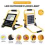 Portable Outdoor Solar led Flood Light, 100W LED Work Light 6000K Solar Powered Security Lights for Camping Lights,Warning Light