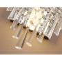 Pathson Crystal Wall Light, Chrome Finish Wall Sconce, Modern K9 Acrylic Crystal Drops Shade Wall Lamp Bedroom Living Room Lighting