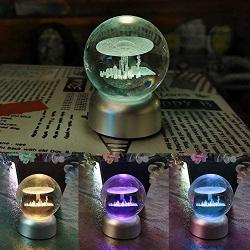 WZLPY 70 mm 2.76Inch 3D Crystal Ball Used for Birthday and Home Living Room Office Decoration (Alien)