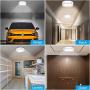 Motion Sensor LED Ceiling Light Battery Operated, WhitePoplar Wireless Motion Sensing Activated LED Light 300LM White Indoor for Closet Cabinet Stairs Kitchen Laundry Bedroom Basement Garage Hallway