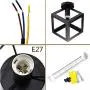 Modern Ceiling Lamps Fixture Geometric Iron Flush Mount Ceiling Lighting Fixtures for Hallway Balcony Kitchen Dining Room Living Room Modern Ceiling Lamps Fixture Geometric Iron Flush Mount Ceiling Lighting Fixtures for Hallway Balcony Kitchen Dining Room Living Room