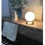 YIFONTIN Touch Lamp Sensor Control Table Light 3 Brightness Level Dimmable Glass Ball Table Lamps for Livingroom Bedroom Dorms and Office, Silver.