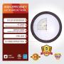 OSTWIN 12 Inch LED Flush Mount Ceiling Light, Dimmable Round Light Fixture, Oil Rubbed Bronze Finish, Plastic Shade, 15 Watts (100W Eq.), 1050 Lm, 4000K (Bright Light), ETL and Energy Star Listed