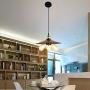 Handing-Lamp-Black-Pendant-Lighting Swag Lamps Industrial Ceiling Lamp Farmhouse Vintage Switch for Kitchen Dining Room (Three Lights)