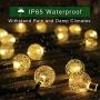 IMOZEN Upgrade 100 LED Solar Globe String Lights Outdoor, 39ft 8 Modes Waterproof String Lights Garden Patio Lights for Yard Home Party Wedding Decoration(Warm White)