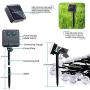 Joomer 2 Pack Globe Solar String Lights, Upgraded 20ft 30 LED Solar Patio Lights, Waterproof & 8 Modes for Patio, Garden, Gazebo, Yard, Outdoors (White)