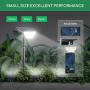Linkind 12 LEDs Landscape Solar Spotlights, 2-in-1 Solar Powered Outdoor Garden Lights, 350LM, 6500K Daylight White, Dusk-to-Dawn IP67 Waterproof for Garden Yard Patio Driveway Porch, 2-Pack