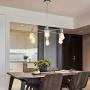 BAODEN 6 Lights Fixture Modern Sputnik Chandelier Brushed Nickel Mid Century Pendant Light Semi Flush Mount Hanging Lamps for Dining Bedroom Kitchen Lighting