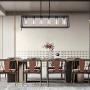 Sivilynus Black Chandelier Dining Room Lighting Fixtures Hanging Black 6 Light Farmhouse Kitchen Island Cage with Glass Shade Adjustable Rods Industrial Rustic Ceiling Pendant Lighting