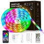50Ft LED Strip Lights, Led Lights Strip Smart Music Sync RGB Color Changing App Controlled and Remote Led Strip Lights, Led Lights Used for Christmas Party and Home Decoration