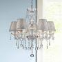 Saint Mossi Chrome K9 Crystal Chandelier Lighting LED Ceiling Light Fixture Pendant Lamp for Dining Room Bathroom Bedroom Livingroom 5 E12 LED Bulbs Required Height 26 x Width 24 Saint Mossi Chrome K9 Crystal Chandelier Lighting LED Ceiling Light Fixture Pendant Lamp for Dining Room Bathroom Bedroom Livingroom 5 E12 LED Bulbs Required Height 26 x Width 24