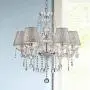 Saint Mossi Chrome K9 Crystal Chandelier Lighting LED Ceiling Light Fixture Pendant Lamp for Dining Room Bathroom Bedroom Livingroom 5 E12 LED Bulbs Required Height 26 x Width 24