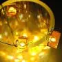 LED Wire Lights, LED String Lights, Battery Operated String Lights with 36 Beer Mug Shaped Warm LEDs for Party, Bedroom, Kitchen, Patio, Deck and more, 12 Feet Long