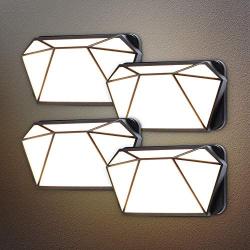 LMP Modern LED Wall Light Porch Light 12W Patio Light 3000K Cool White for Bedroom,Garden,Corridor,Stairs 4 Pack