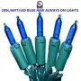 200 Blue Outdoor String Lights, Green Wire LED Lights String 66 Ft, UL Certified New Always on Mini Lights Set, for Indoor Outdoor Party, Garden, Patio. 200 Blue Outdoor String Lights, Green Wire LED Lights String 66 Ft, UL Certified New Always on Mini Lights Set, for Indoor Outdoor Party, Garden, Patio.