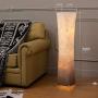 Floor Lamp, CHIPHY Dimmable Standing Lamp, 3 Levels Adjustable Brightness 12W/2 LED Bulbs(2400 Lumens, 100 Watt Equivalent) and Brown Fabric Shade, Modern for Bedroom and Kids Room