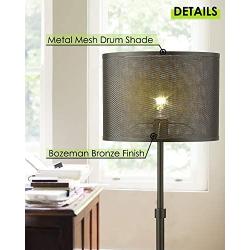 Industrial Metal Floor Lamp, LMS Bozeman Bronze Standing Lamp, 60''(5ft) Tall Contemporary Floor Lamp, Reading Lamp for Bedroom, Living Room, Dining Room, LMS-032