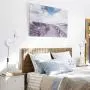 TeHenoo Industrial White Mounted Lamp ,Mini Plug-in Wall Lamp with Ratatable Lampshade for Reading, Bedroom,Living Room