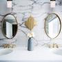Wall Decor Light Fixture Bathroom Vanity, Living Room Decor, Modern Home Decor, Bathroom Light fixtures, Pack of 2, Oil Rubbed Bronze Finish and Frosted Seeded Glass,