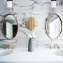 Wall Decor Light Fixture Bathroom Vanity, Living Room Decor, Modern Home Decor, Bathroom Light fixtures, Pack of 2, Oil Rubbed Bronze Finish and Frosted Seeded Glass,