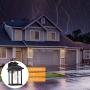 FUDESY Outdoor Light Fixtures Wall Mount,8W LED Plastic Porch Lights,Wall Light,Exterior Wall Sconce Lighting,Lamp,Waterproof Black Wall Lantern for Front Door,Garage,Bulb Included,FDS748EB